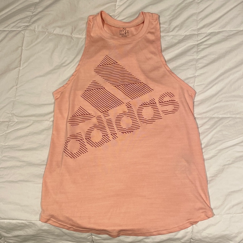 Adidas Peach Athletic Tank Top
